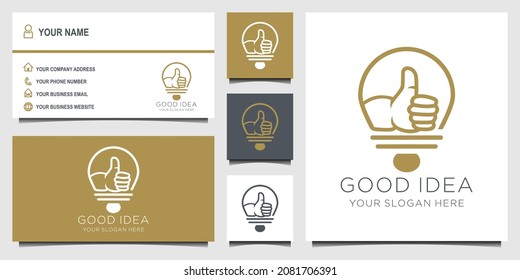 good idea business card logo vector