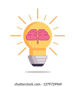 Good idea concept. Vector flat graphic design illustration