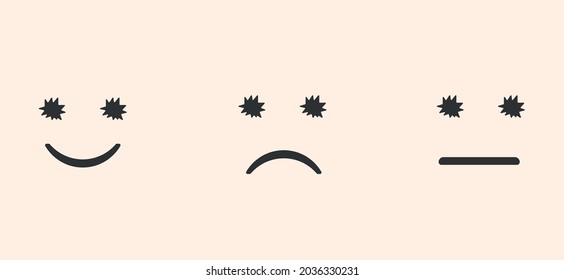 good idea. Customer satisfaction concept. customer satisfaction feedback with emotions.
World mental health day. Evaluation and rating concept. High feedback score.