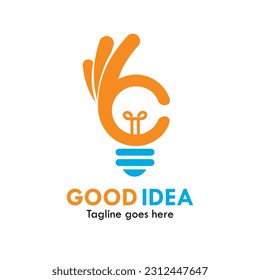 Good idea design logo template illustration