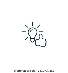 Good idea icon. Monochrome simple sign from idea collection. Good idea icon for logo, templates, web design and infographics.