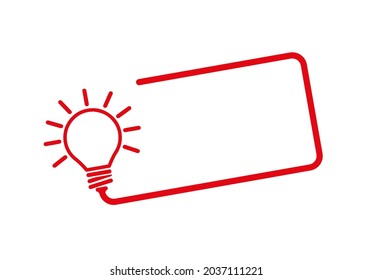 good idea icon on white background