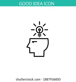 Good idea icon, vector eps 10