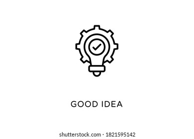 Good Idea icon in vector. Logotype