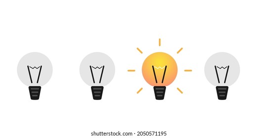 Good idea light bulb vector illustration