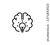 Good idea line icon. Brain, power, energy. Brainstorming concept. Vector illustration can be used for topics like science, development, research