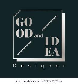 Good idea logo badge design vector