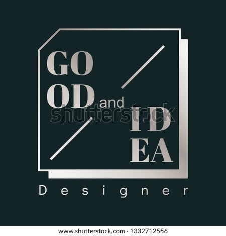 Good idea logo badge design vector
