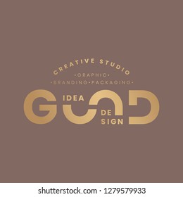 Good idea logo and badge vector