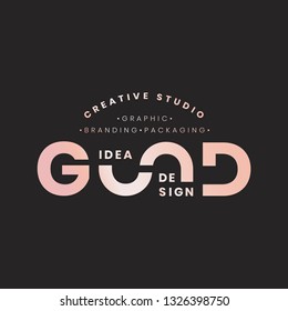 Good idea logo and badge vector