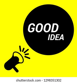 good idea Megaphone Banner