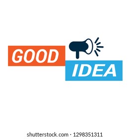 good idea Megaphone Banner