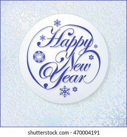 Good idea for Merry Christmas and New Year greeting card,