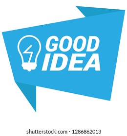 good idea sign,label. good idea speech bubble. good idea tag sign,banner