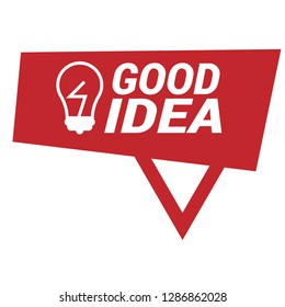 good idea sign,label. good idea speech bubble. good idea tag sign,banner