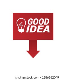 good idea sign,label. good idea speech bubble. good idea tag sign,banner
