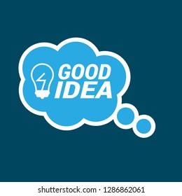 good idea sign,label. good idea speech bubble. good idea tag sign,banner