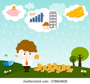 Good investment It has a good return value. Like rain falling from the sky.