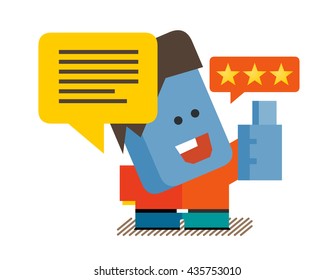 Good job. Flat vector illustration.