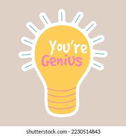 Good job groovy sticker. Reward sticker for teachers and kids. Hand drawn vector illustration.
