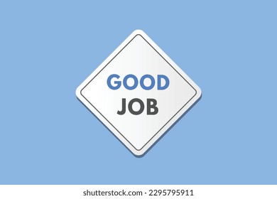 Botón de texto de trabajo correcto. Botones web de etiqueta de icono de signo de trabajo correcto