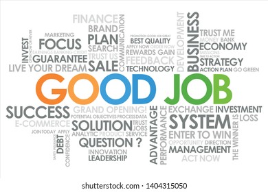 586 Good Job Word Cloud Images, Stock Photos & Vectors | Shutterstock