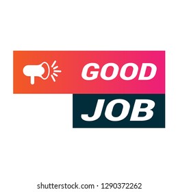 GOOD JOBS Megaphone Banner 