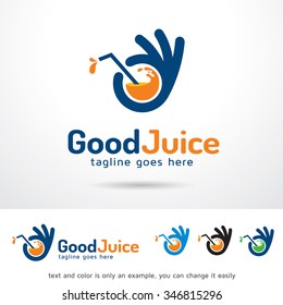 Good Juice Logo Template Design Vector