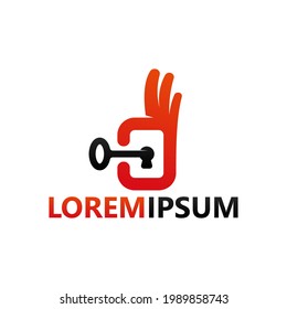 Diseño de plantillas de logotipo de clave buena