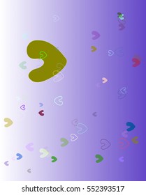 good keynote around love vector background, advertising into charming arrangement