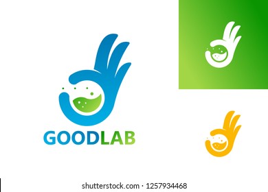 Good Lab Logo Template Design Vector, Emblem, Design Concept, Creative Symbol, Icon