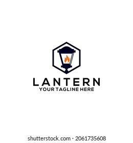 Good lantern logo template vector 