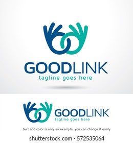 Good Link Logo Template Design Vector