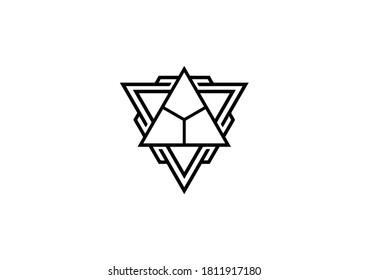 Good for logo hexagram vector. Hexagram vector template. Modern Design