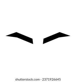 Good looking eyebrows icon. Vector.