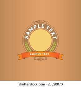 Good looking label with a place for sample text.