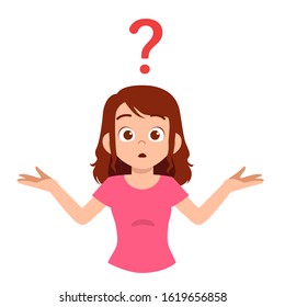 Good Looking Woman Question Mark Above Stock Vector (Royalty Free ...