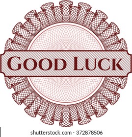 Good Luck abstract rosette