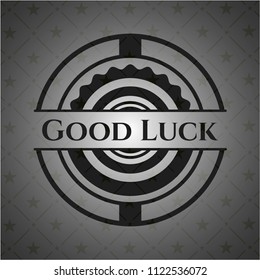 Good Luck black emblem. Vintage.