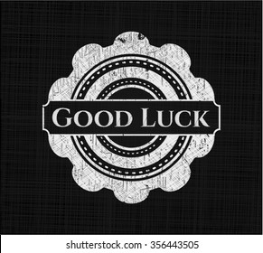 Good Luck with chalkboard texture