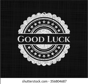 Good Luck with chalkboard texture