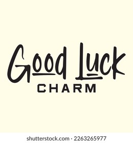 Good Luck Charm  svg design, vector file.