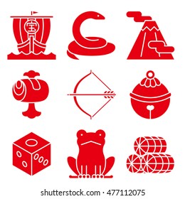 Good luck charms. Japanese style.