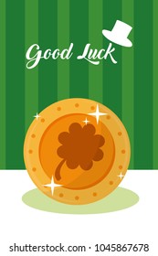 Good luck concept card