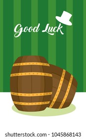 Good luck concept card