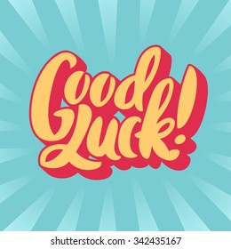 Good luck. Farewell card.