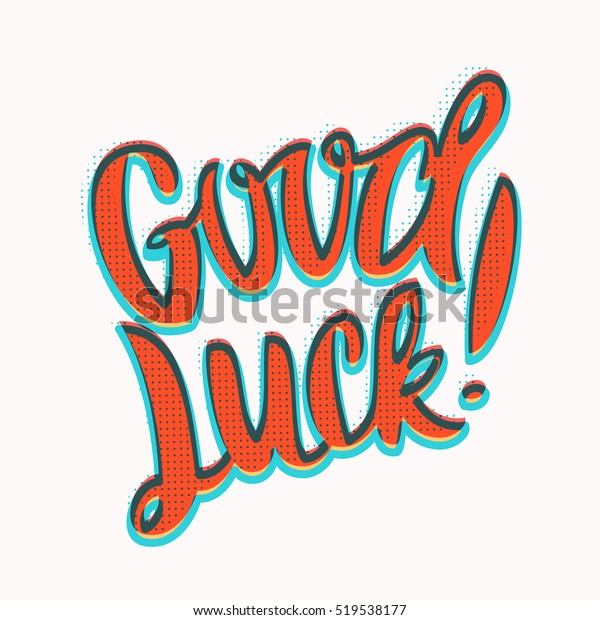 Good Luck Farewell Card Stock Vector (Royalty Free) 519538177