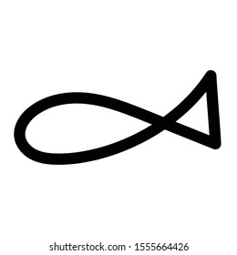 good luck fish vector drawing icon