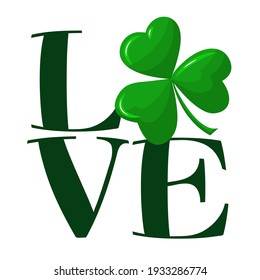 Good Luck - funny Saint Patrik's Day inspirational lettering design for posters, flyers, t-shirts, cards, invitations, stickers, banners, gifts. Hand painted brush pen modern Irish calligraphy.