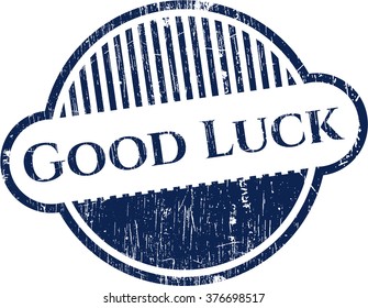 Good Luck grunge stamp